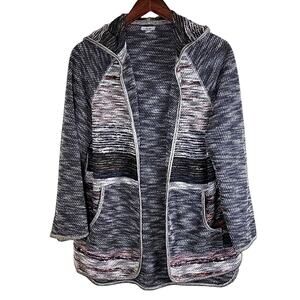 Anthropologie Ecote Knitted Cardigan Hooded size XS Boho